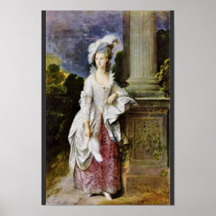Porträtt av Fru Thomas Graham av Thomas Gainsboro Poster