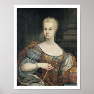 Porträtt av frun av Pietro Leopoldo di Lorena, Poster