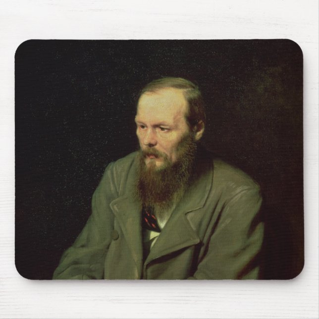 Porträtt av Fyodor Dostoyevsky 1872 Musmatta (Framsidan)