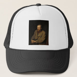 Porträtt av Fyodor Dostoyevsky av Vasily Perov Truckerkeps