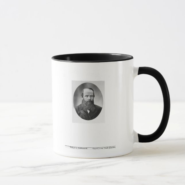 Porträtt av Fyodor Mikhailovich Dostoyevsky Mugg (Höger)