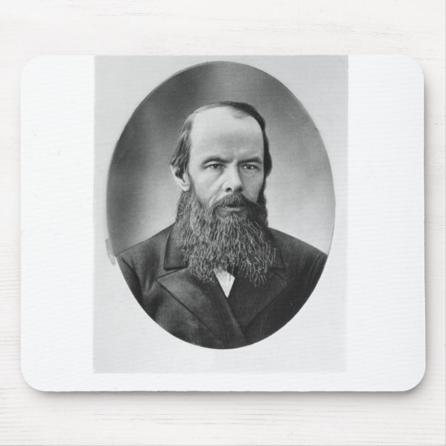 Porträtt av Fyodor Mikhailovich Dostoyevsky Musmatta (Framsidan)