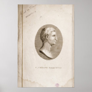 Porträtt av Gaius Crispus Sallust Poster