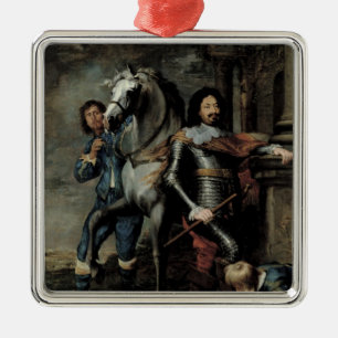 Porträtt av General Ottavio Piccolomini Julgransprydnad Metall