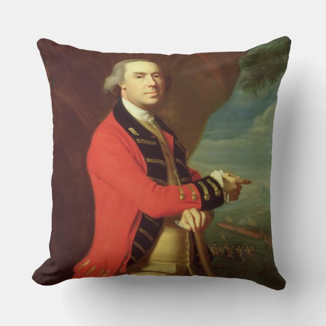 Porträtt av General Thomas Mått, c.1768 (olja på Kudde (Framsida)