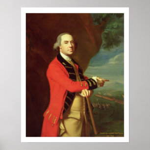 Porträtt av General Thomas Mått, c.1768 (olja på Poster