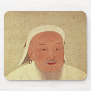 Porträtt av Genghis Khan, Mongol Khan Musmatta