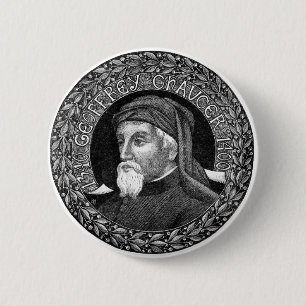 Porträtt av Geoffrey Chaucer knäppas Knapp