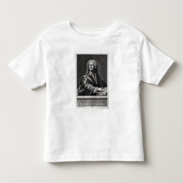 Porträtt av Georg Philipp Telemann T-shirt (Framsida)