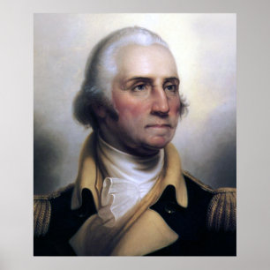 Porträtt av George Washington Poster
