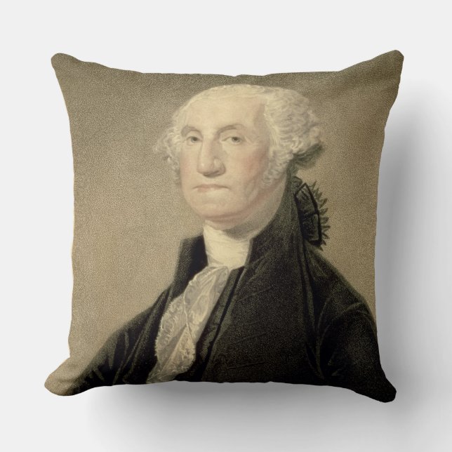 Porträtt av George Washington som inristas av Kudde (Framsida)