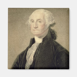 Porträtt av George Washington som inristas av Magnet