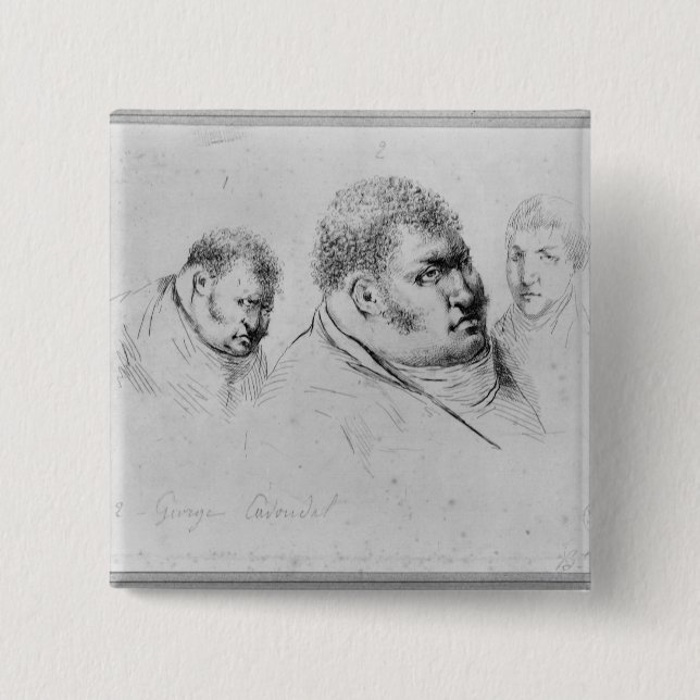 Porträtt av Georges Cadoudal den 25th maj 1804 Knapp (Framsida)