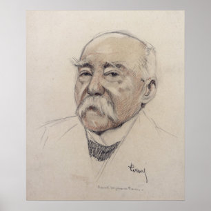 Porträtt av Georges Clemenceau Poster