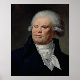 Porträtt av Georges Danton Poster