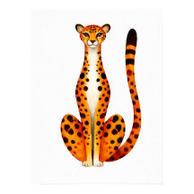 Porträtt av gepard