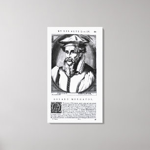 Porträtt av Gerard Mercator Canvastryck