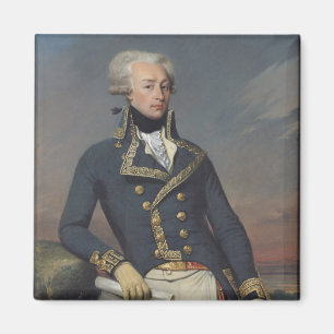 Porträtt av Gilbert Motier som en Lieutenant Magnet