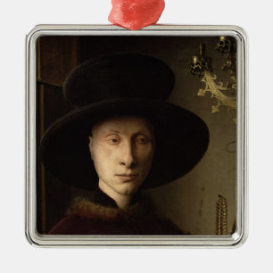 Porträtt av Giovanni Arnolfini Julgransprydnad Metall