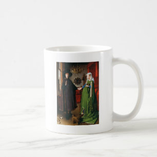 Porträtt av Giovanni Arnolfini och hans fru Kaffemugg