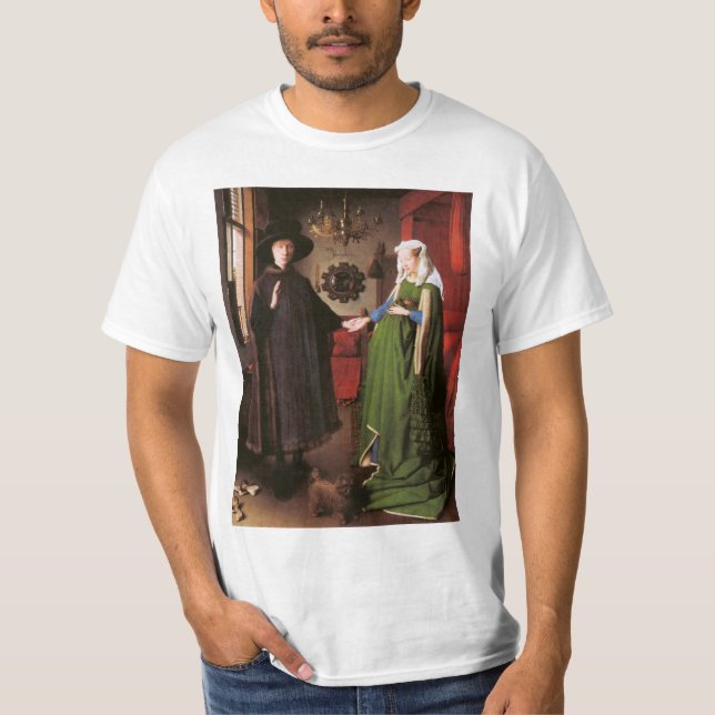 Porträtt av Giovanni Arnolfini och hans fru T-shirt (Framsida)
