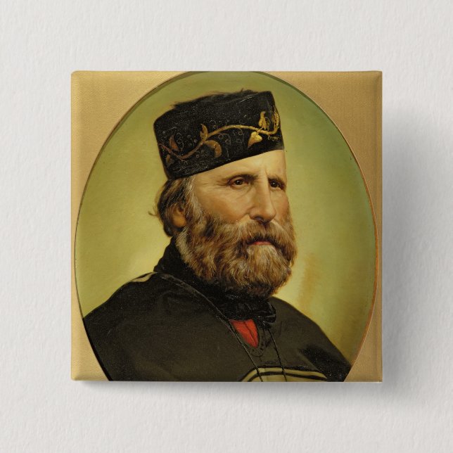 Porträtt av Giuseppe Garibaldi Knapp (Framsida)