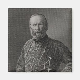 Porträtt av Giuseppe Garibaldi Magnet