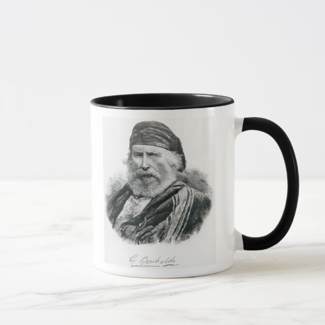 Porträtt av Giuseppe Garibaldi Mugg (Höger)