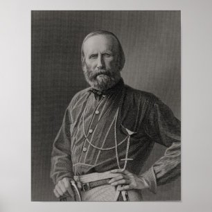 Porträtt av Giuseppe Garibaldi Poster