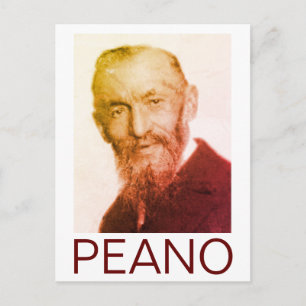 Porträtt av Giuseppe Peano Vykort