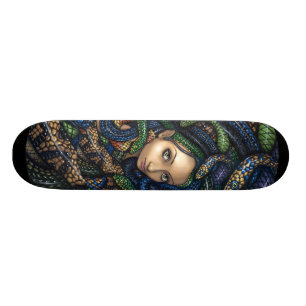 Porträtt av goth för mythology för mini skateboard bräda 18,7 cm