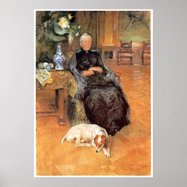 Porträtt av Gothilda Furstenberg Poster (Framsidan)