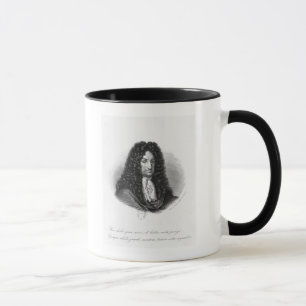 Porträtt av Gottfried Wilhelm Baron de Leibniz Mugg