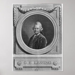 Porträtt av Gotthold Ephraim Lessing Poster