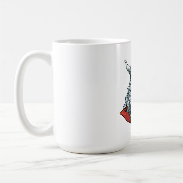 Porträtt av Gud Odin Kaffemugg (Vänster)