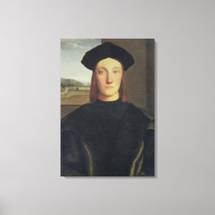 Porträtt av Guidobaldo da Montefeltro, hertig av Canvastryck
