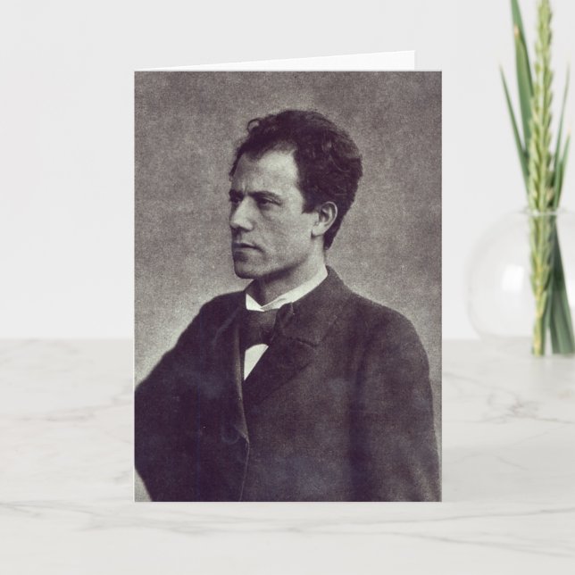 Porträtt av Gustav Mahler, 1897 Kort (Framsida)