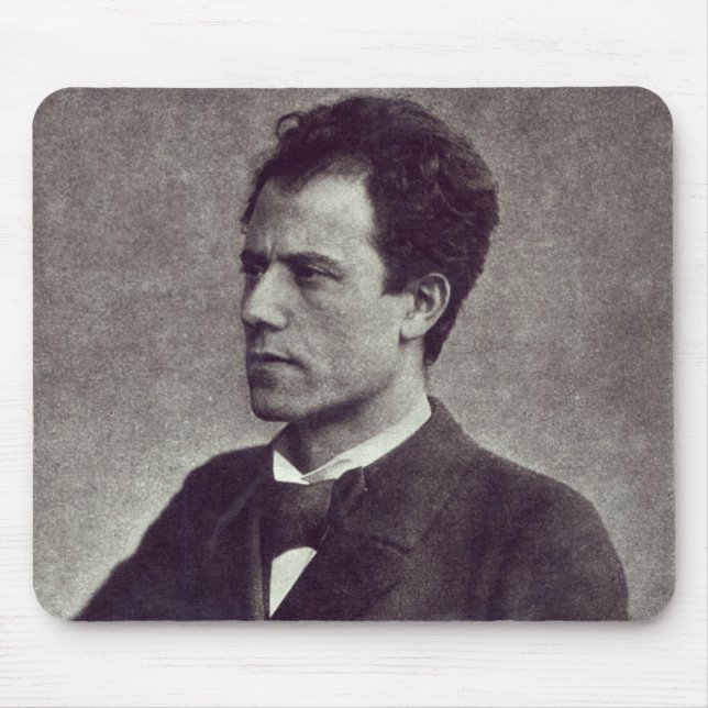 Porträtt av Gustav Mahler, 1897 Musmatta (Framsidan)