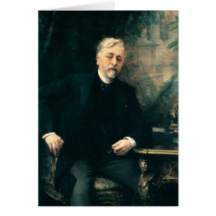 Porträtt av Gustave Eiffel 1905 Hälsningskort