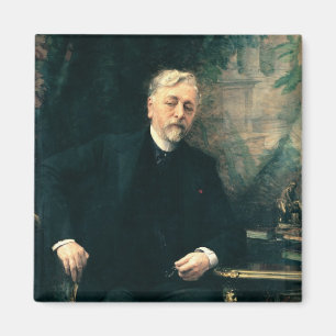 Porträtt av Gustave Eiffel 1905 Magnet