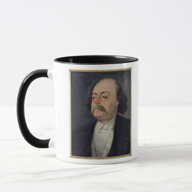 Porträtt av Gustave Flaubert 1868-81 Mugg (Vänster)