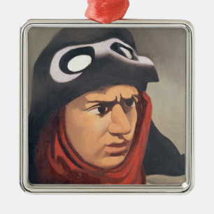 Porträtt av Guynemer, 1921-23 Julgransprydnad Metall