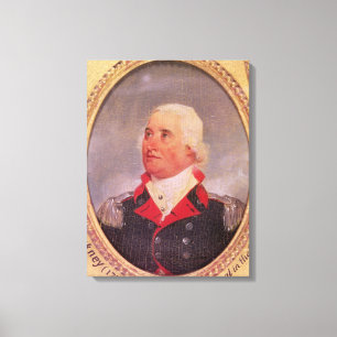Porträtt av ha som huvudämne General Charles C. Canvastryck