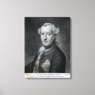 Porträtt av hans mest fridfulla Highness Charles Canvastryck