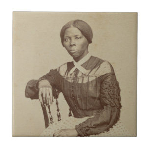 Porträtt av Harriet Tubman 1868-69 Kakelplatta