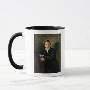 Porträtt av Heinrich Heine 1831 Mugg