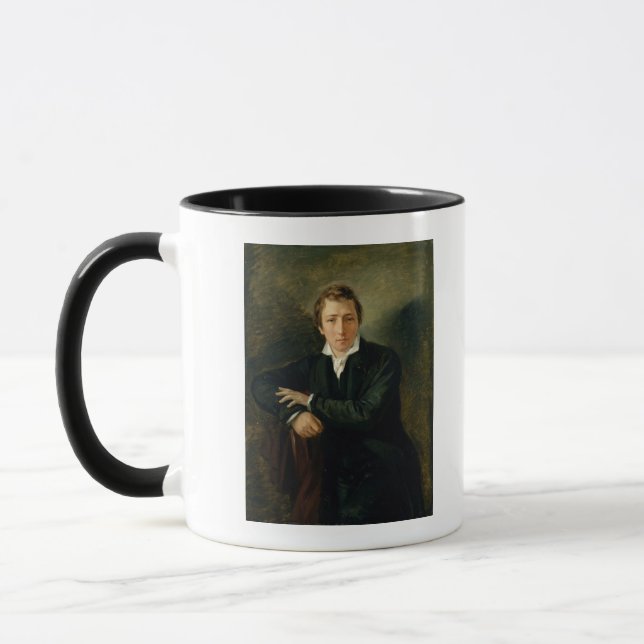 Porträtt av Heinrich Heine 1831 Mugg (Vänster)
