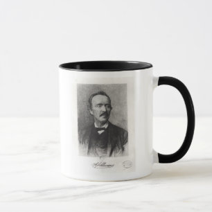 Porträtt av Heinrich Schliemann Mugg