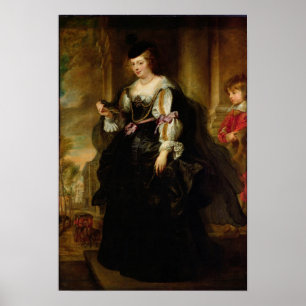 Porträtt av Helene Fourment med en lagledare, Poster