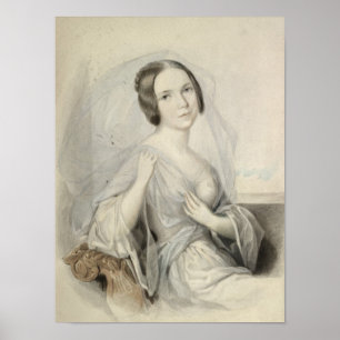 Porträtt av Henriette Gertrude Sontag Poster